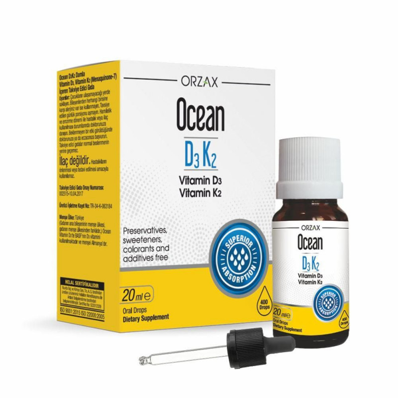 Океан Витамин D3+K2 20 мл ORZAX