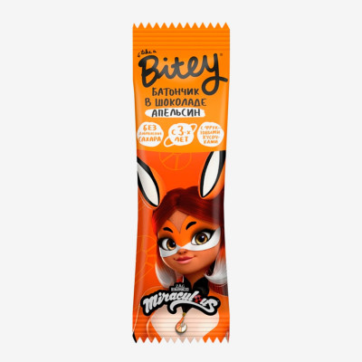 Батончик злакова-фруктовый Bitey Апельсин 35г с 3х лет