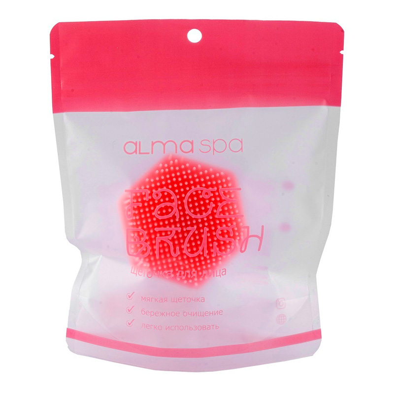 ALMASPA Массажная щеточка для лица (цвет розовый)