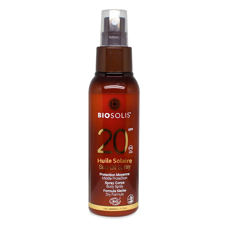 Biosolis Солнцезащитное масло-спрей для тела и волос SPF 20, 100 мл ТЕСТЕР