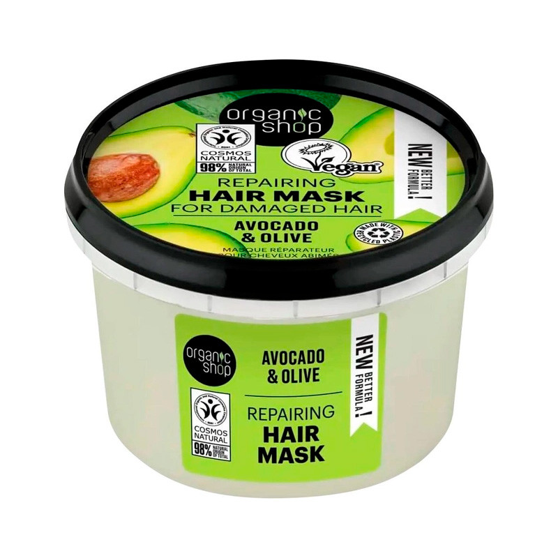 Organic Shop Маска для волос Эксперт Восстановление Авокадо и Олива