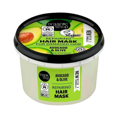 Organic Shop Маска для волос Эксперт Восстановление Авокадо и Олива