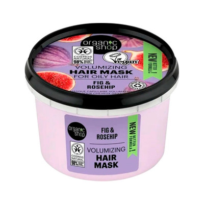 Organic Shop Маска для волос Экспресс блеск Инжир и шиповник