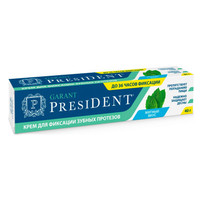 President Крем для фиксации зубных протезов нейтральный вкус 40г