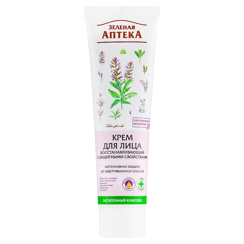 Зеленая Аптека Крем д/лица восстанавливающий 100мл