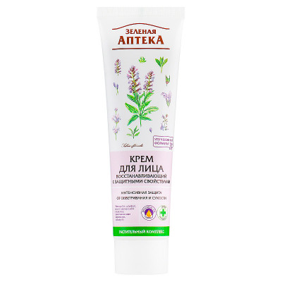 Зеленая Аптека Крем д/лица восстанавливающий 100мл