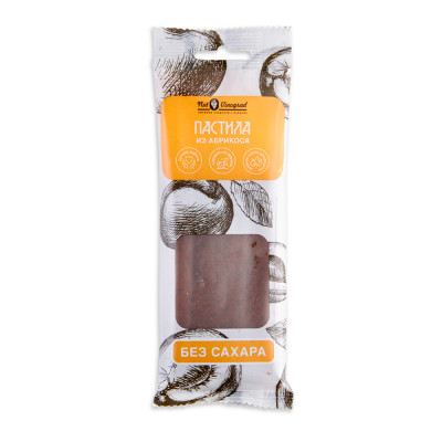 Фруктовая пастила из абрикоса 40г 1шт NUT VINOGRAD