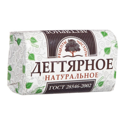 Мыло Дегтярное натуральное 90г Рецепты чистоты