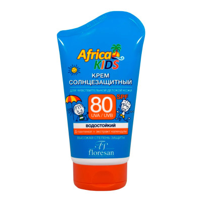 Крем солнцезащитный для детей SPF 80 100 мл  Africa kids 