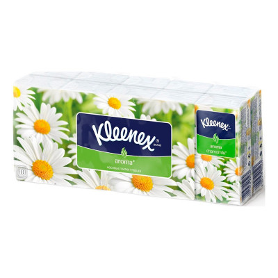 Кleenex салфетки бумажные 10шт аромат ромашки (упаковка 10шт №10)