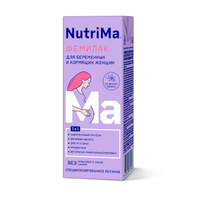 NutriMa Фемилак со вкусом ванили для беременных и кормящих женщин 0,200 л