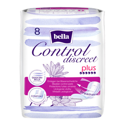 Урологические прокладки plus 8 шт Bella Control Discreet
