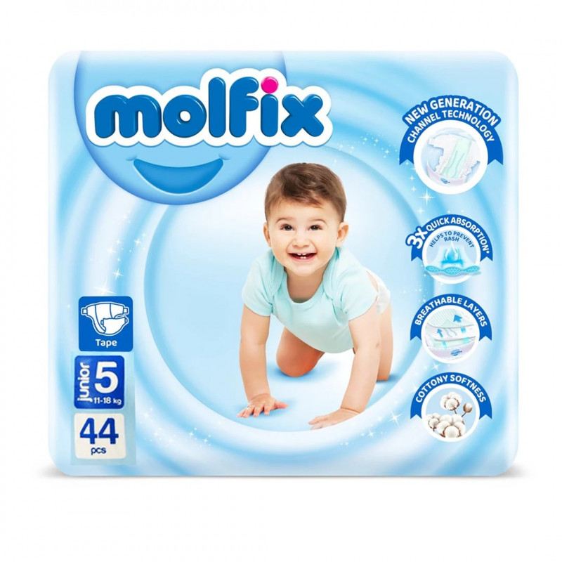 MOLFIX №5 Детские подгузники  JUNIOR 44x3  11-18 кг