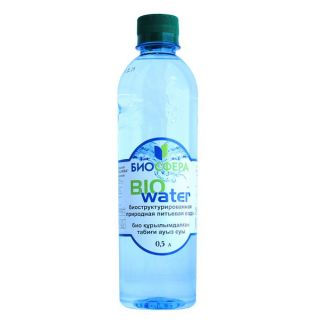 Вода питьевая BIOwater природная без газа 0,5 л Биосфера