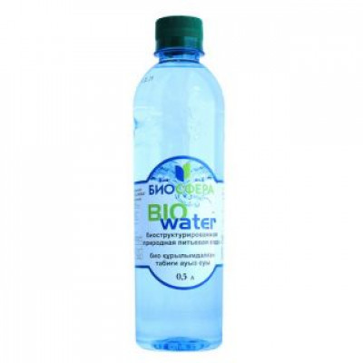 Вода питьевая BIOwater природная без газа 0,5 л Биосфера