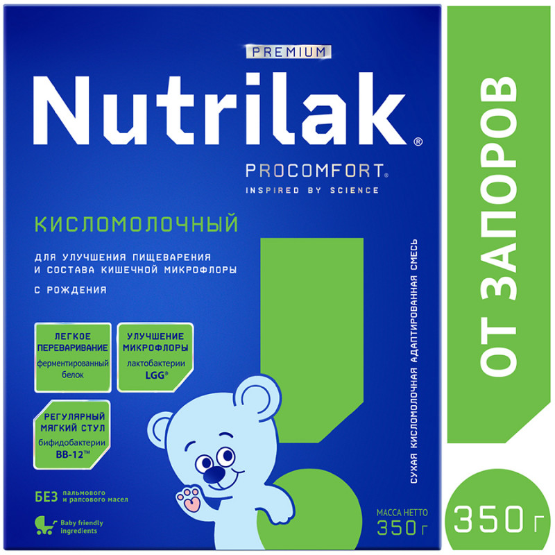 Нутрилак Premium Кисломолочный 350 гр