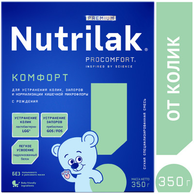 Нутрилак Premium Комфорт смесь сухая специализированная 0,350кг 12/Картон