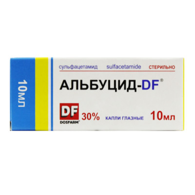 Альбуцид DF 30% глазные капли 10мл (Сульфацил натрия)
