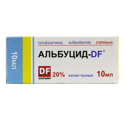 Альбуцид DF 20% 10 мл глазные капли (Сульфацил натрия)