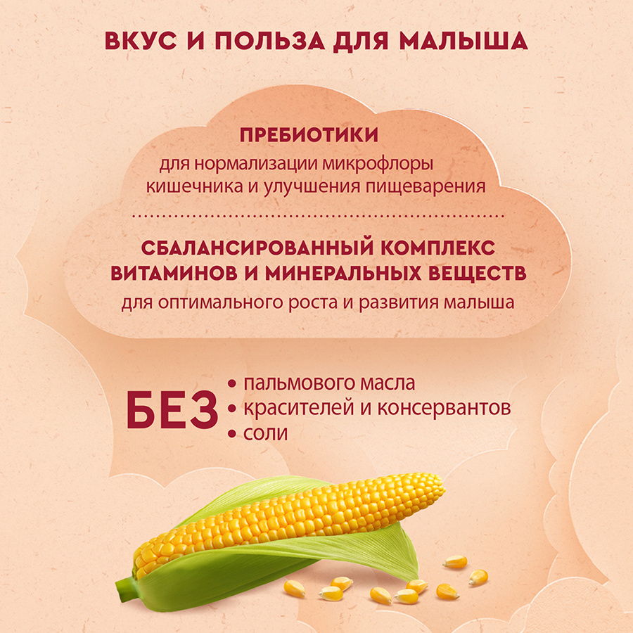 Винни каша молочная кукурузная с пребиотиками 200г