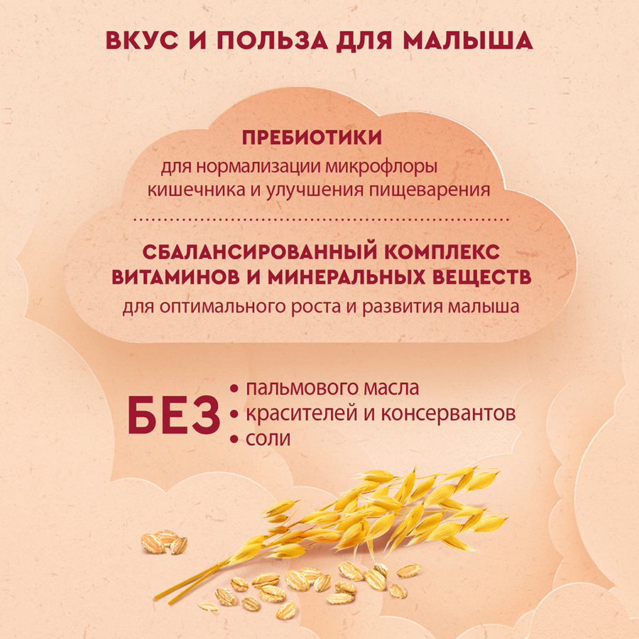 Винни каша молочная овсяная с пребиотиками 200г