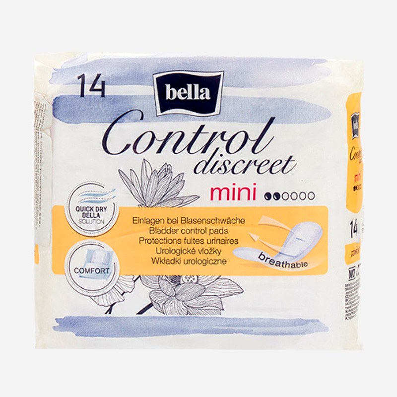 Bella Control discreet mini 14 шт прокладки урологические