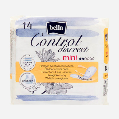 Bella Control discreet mini 14 шт прокладки урологические