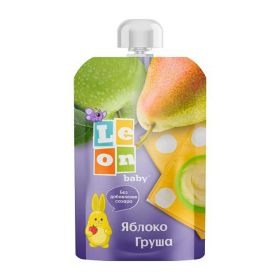 Leon baby Пюре Яблоко-груша 90г