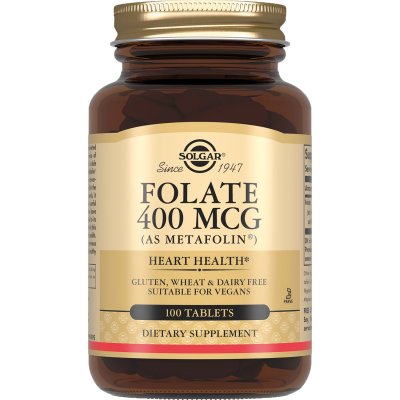 SOLGAR Фолат 400мкг Метафолин №100 таб. /19409/