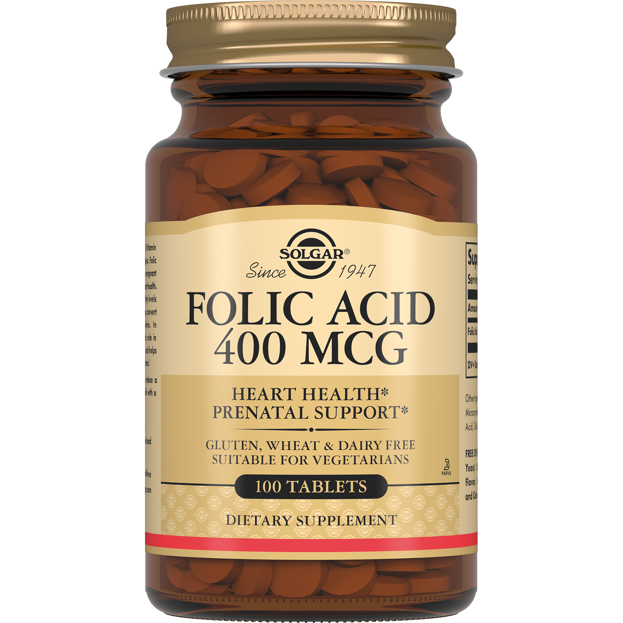 SOLGAR Фолиевая кислота 400MCG №100 капс. /10802/