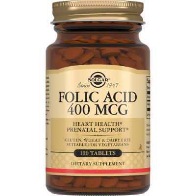 SOLGAR Фолиевая кислота 400MCG №100 капс. /10802/