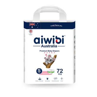 Подгузники Aiwibi Premium Little Sleeper размер S (4-8 кг) 72 шт