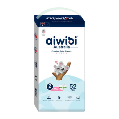 Подгузники Aiwibi Mini размер S (2-6 кг) 52 шт
