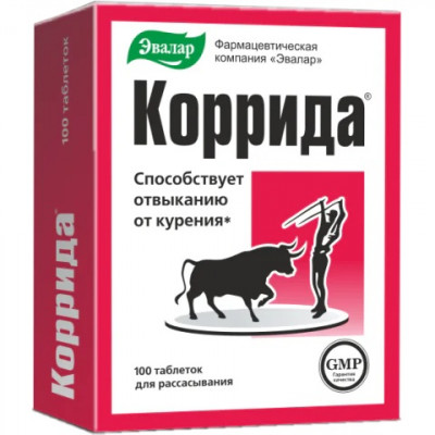 Коррида+  №100 таб (от курения) Эвалар