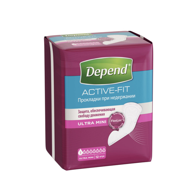 Depend Ultra Mini прокладки12шт