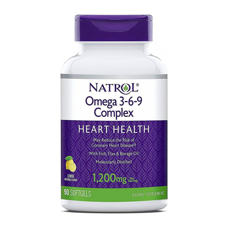NATROL Комплекс жирных кислот Омега 3-6-9 1200мг №90 капс/998/