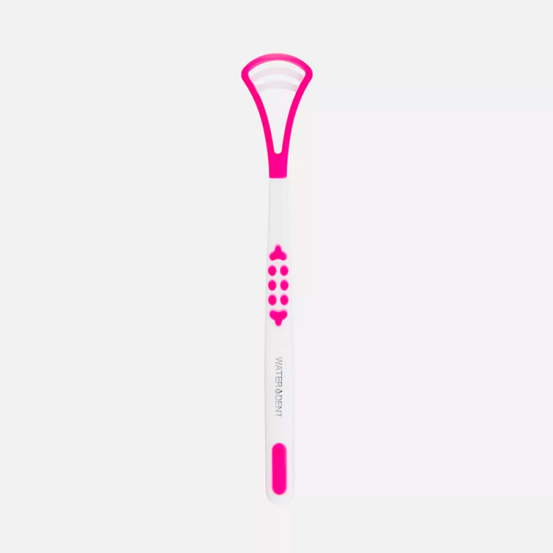 WATER DENT Скребок для чистки языка (розовый)