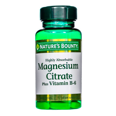 Nature^s Bounty Цитрат Магния с витамином В6 №60 табл /004179/