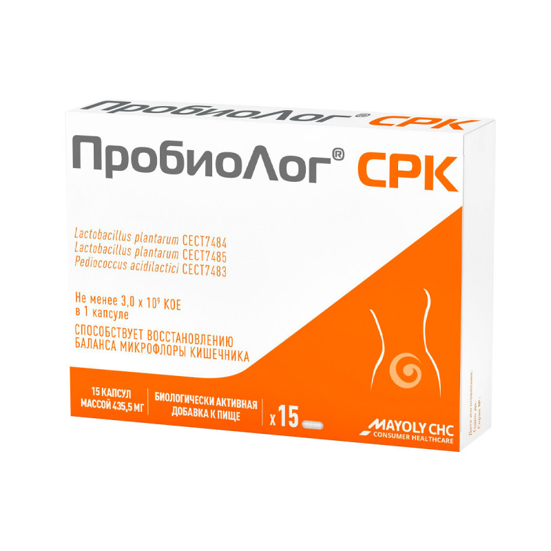 ПробиоЛог СРК 435,5мг №15 капсулы