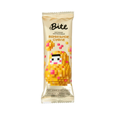 Батончик Bite протеиновый глазированный Ванильное суфле 40г