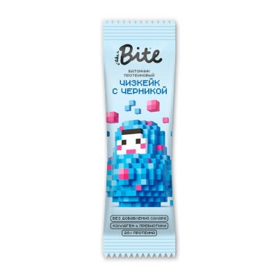 Батончик Bite протеиновый глазированный Чизкейк с черникой 40г