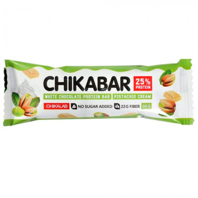 Батончик глазированный Фисташковый крем 60г CHIKALAB