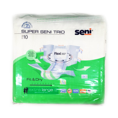 Подгузники для взрослых Super Seni Trio Extra Large 4 (130-170см) 10шт