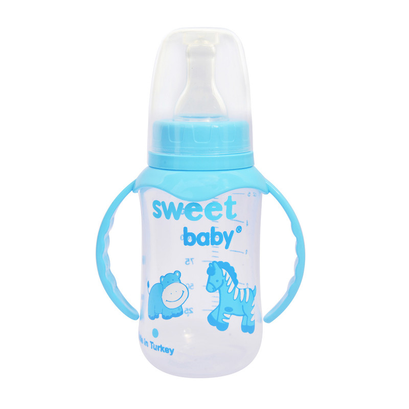 Бутылочка 140мл с ручками 1шт арт.К4511 SWEET BABY арт.K4511