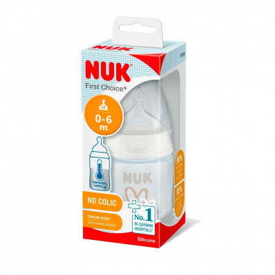 бутылочка 150мл Nuk First Choice+ температурный контроль с латекс. соской  /60087