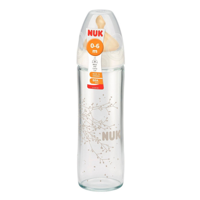 Бутылочка 240 мл стеклянная с латексной соской Nuk Classik