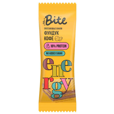 Вафли протеиновые Bite Фундук - Кофе 35г