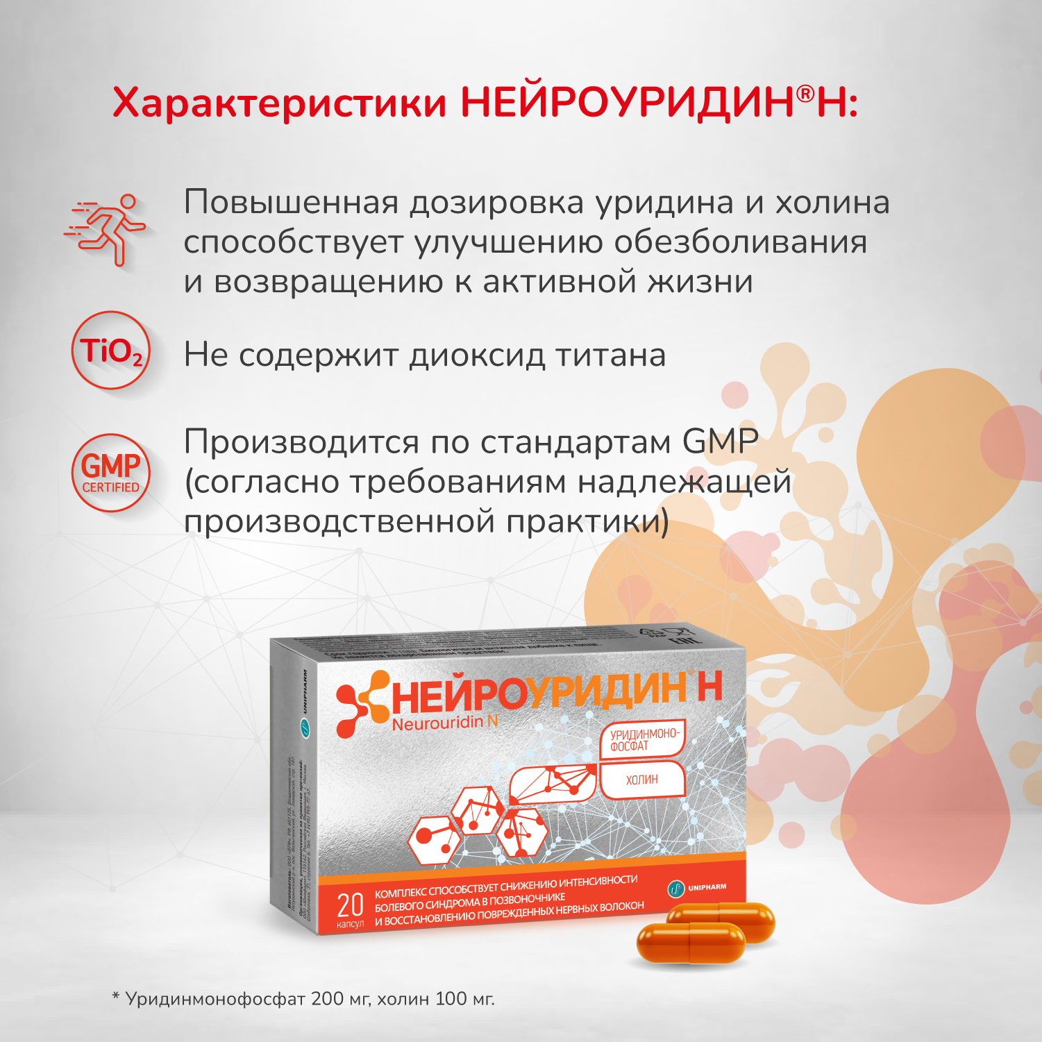 Нейроуридин капсулы 20шт