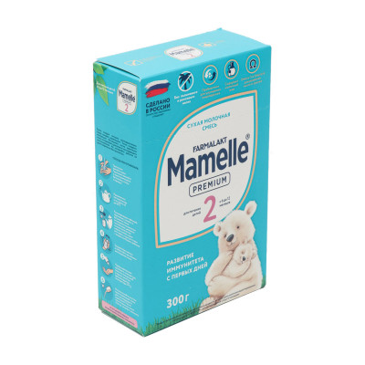 MAMELLE PREMIUM 2 смесь молочная сухая адаптированная (6-12) 350г.