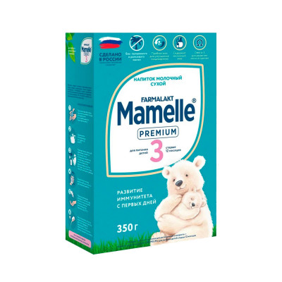 MAMELLE PREMIUM 3 смесь молочная сухая адаптированная (с12) 350г.